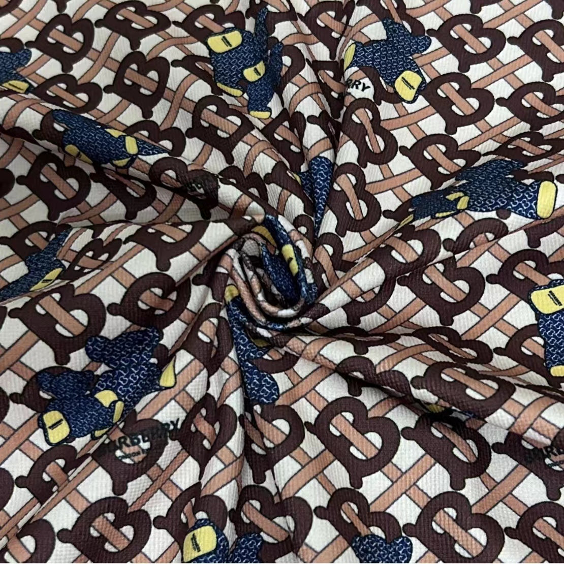 Burberry Bear Corduroy Designer Fabric for Sewing Fabric Sold by Yard