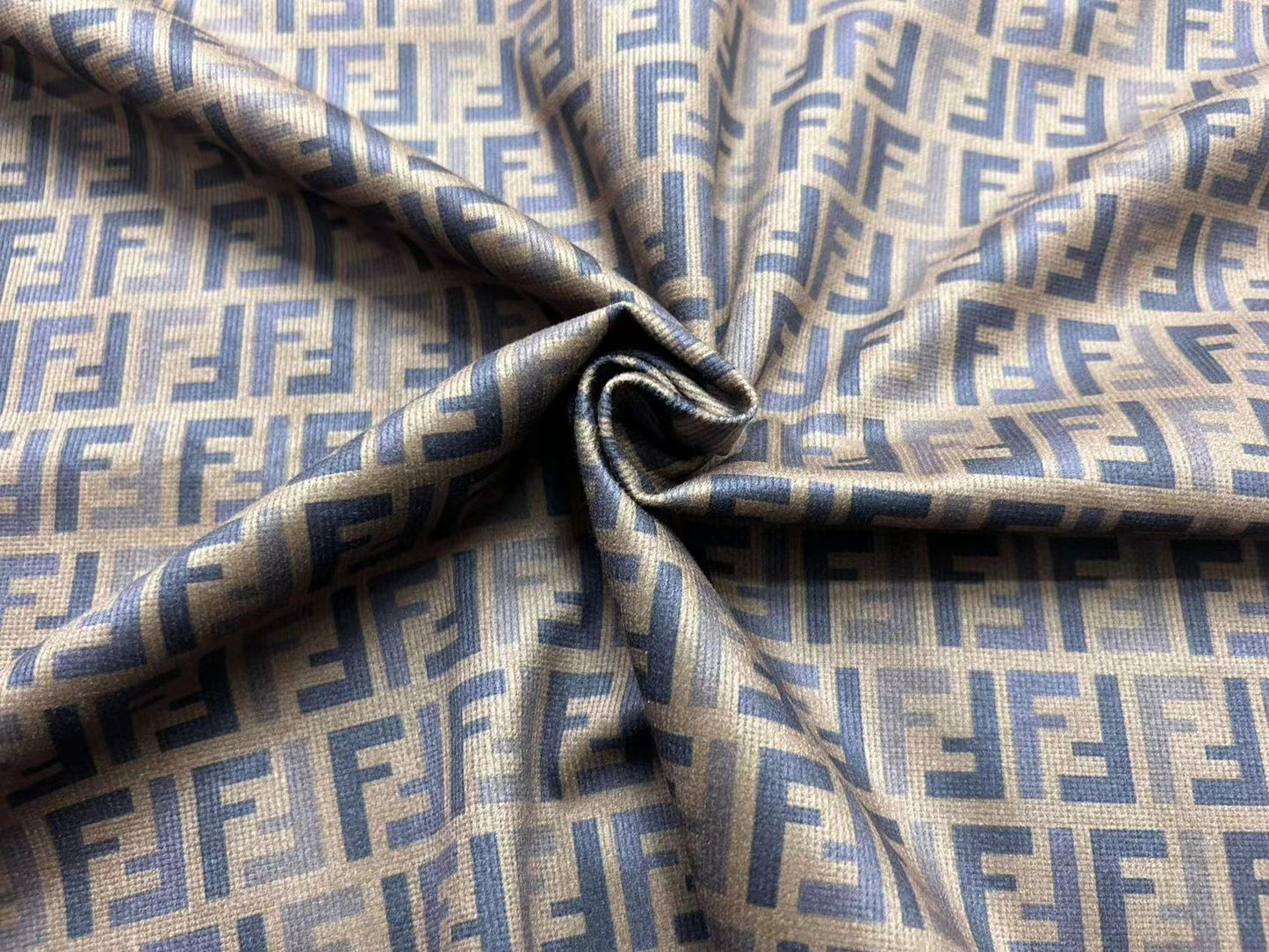 Fendi Italy FF Apparel Sewing Corduroy Designer Inspired Fabric Sold by Yard
