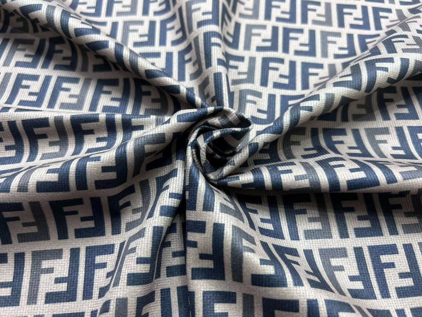 Fendi Italy FF Apparel Sewing Corduroy Designer Inspired Fabric Sold by Yard