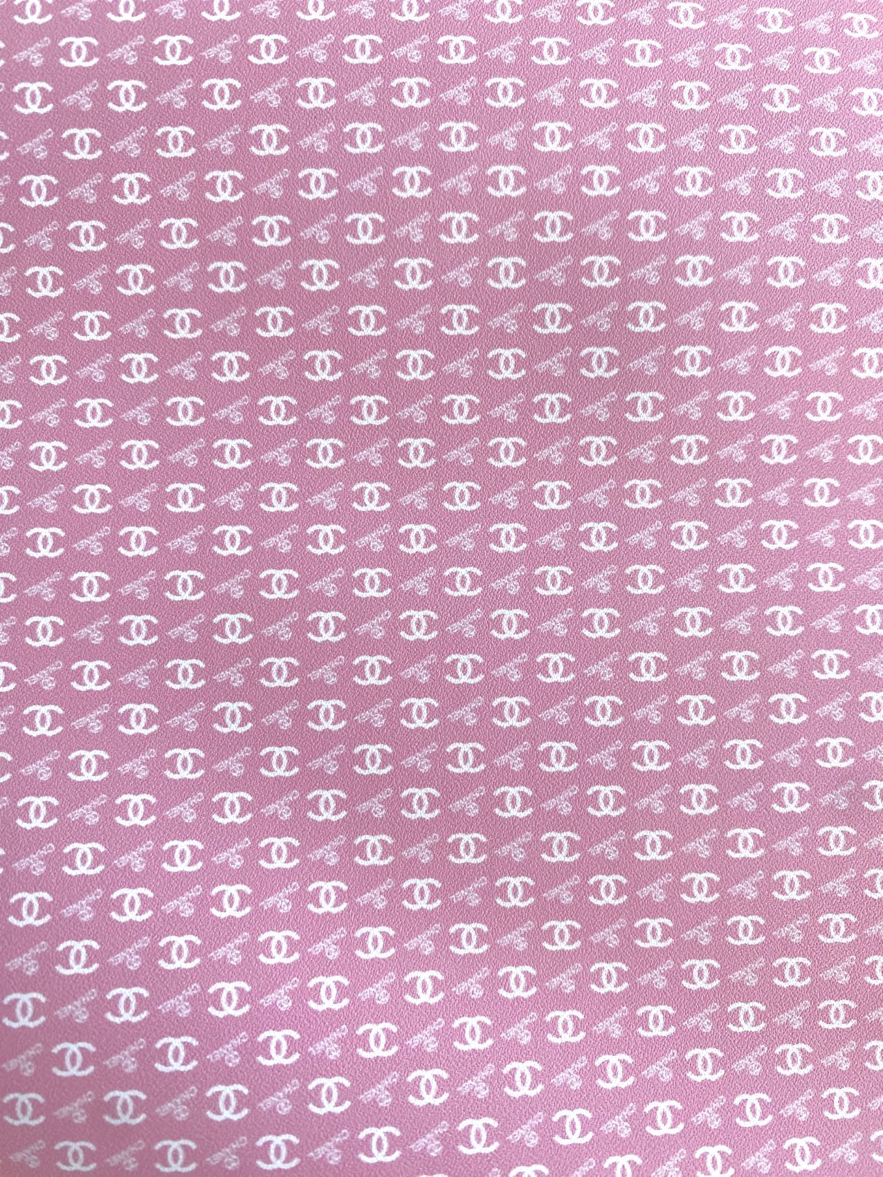 Pink Chanel Mini Size Leather for Doll Making Custom Projects