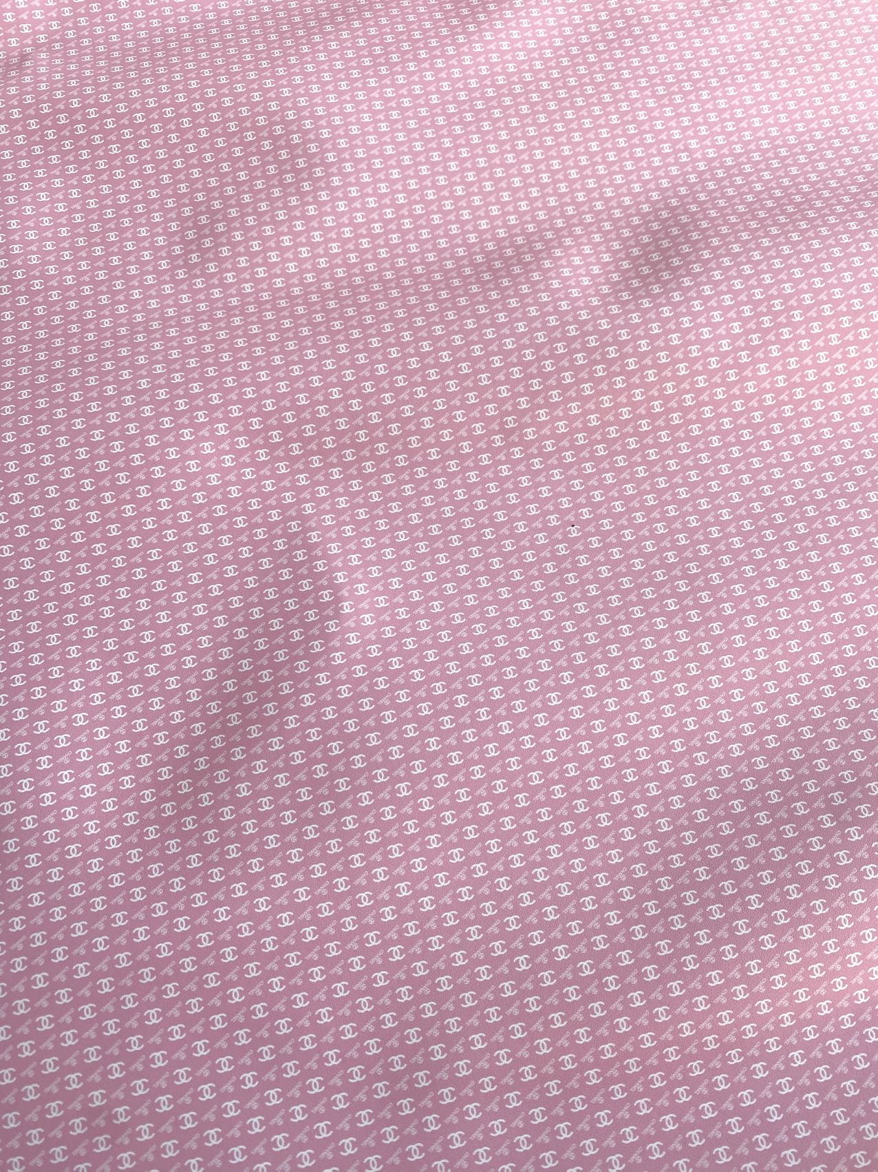 Pink Chanel Mini Size Leather for Doll Making Custom Projects