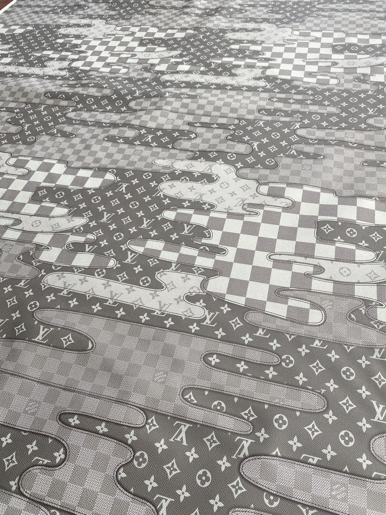 Black Grey Louis Vuitton Bag Leather for Custom DIY Projects