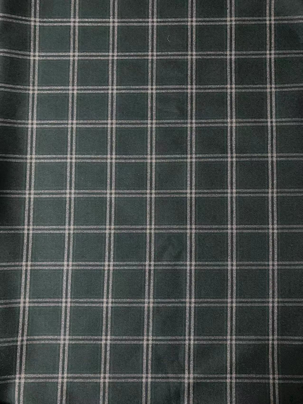 Dark Green Premium Check Fabric