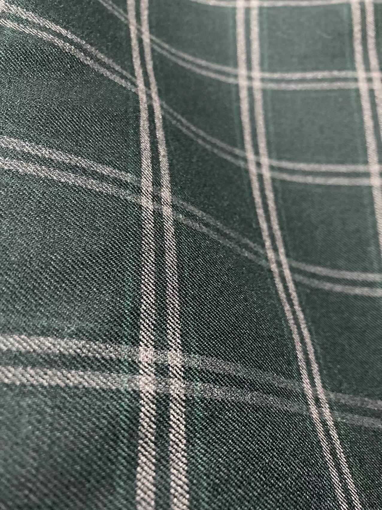 Dark Green Premium Check Fabric