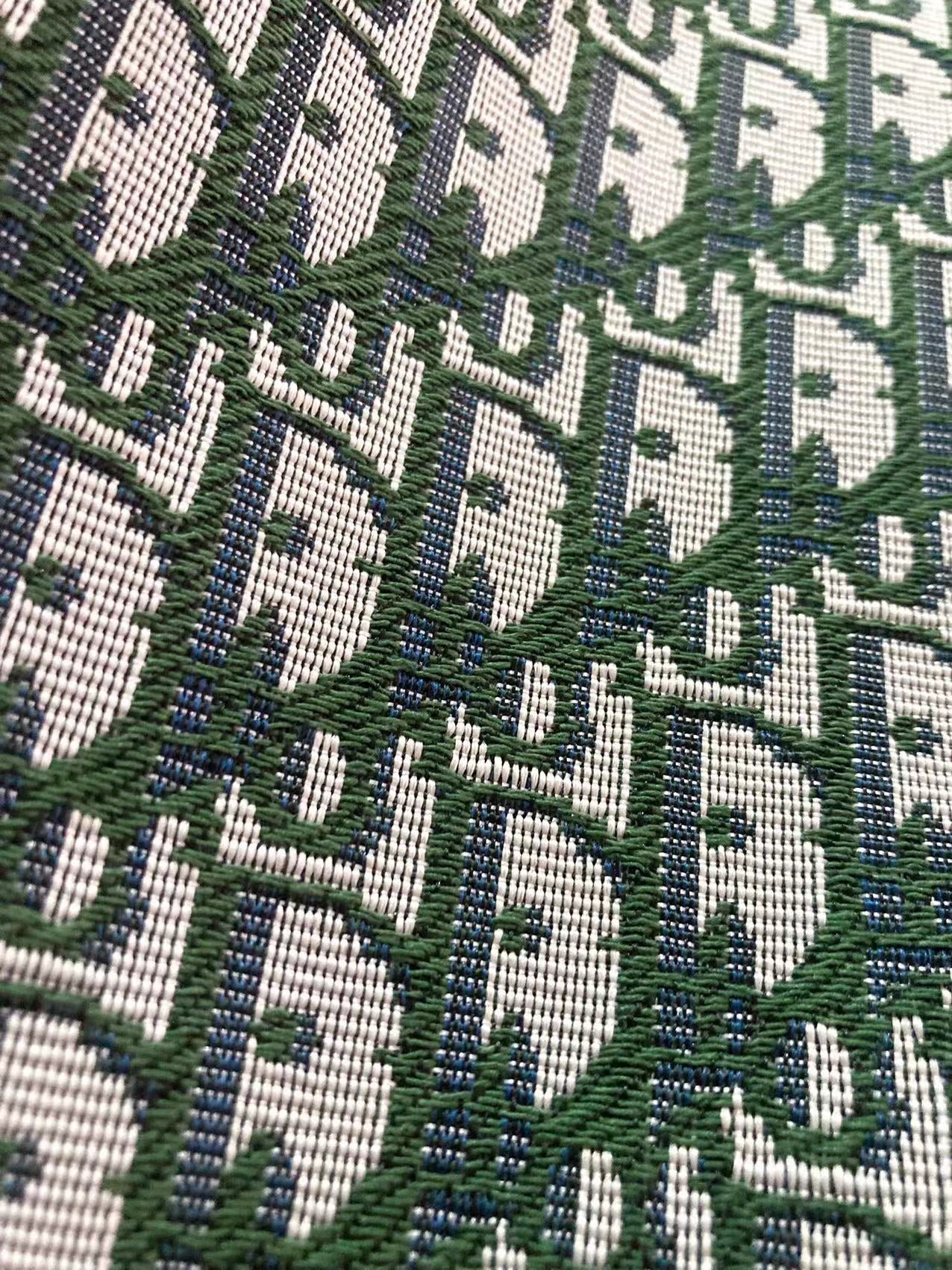 Olive Green Dior Jacquard Fabric for Custom