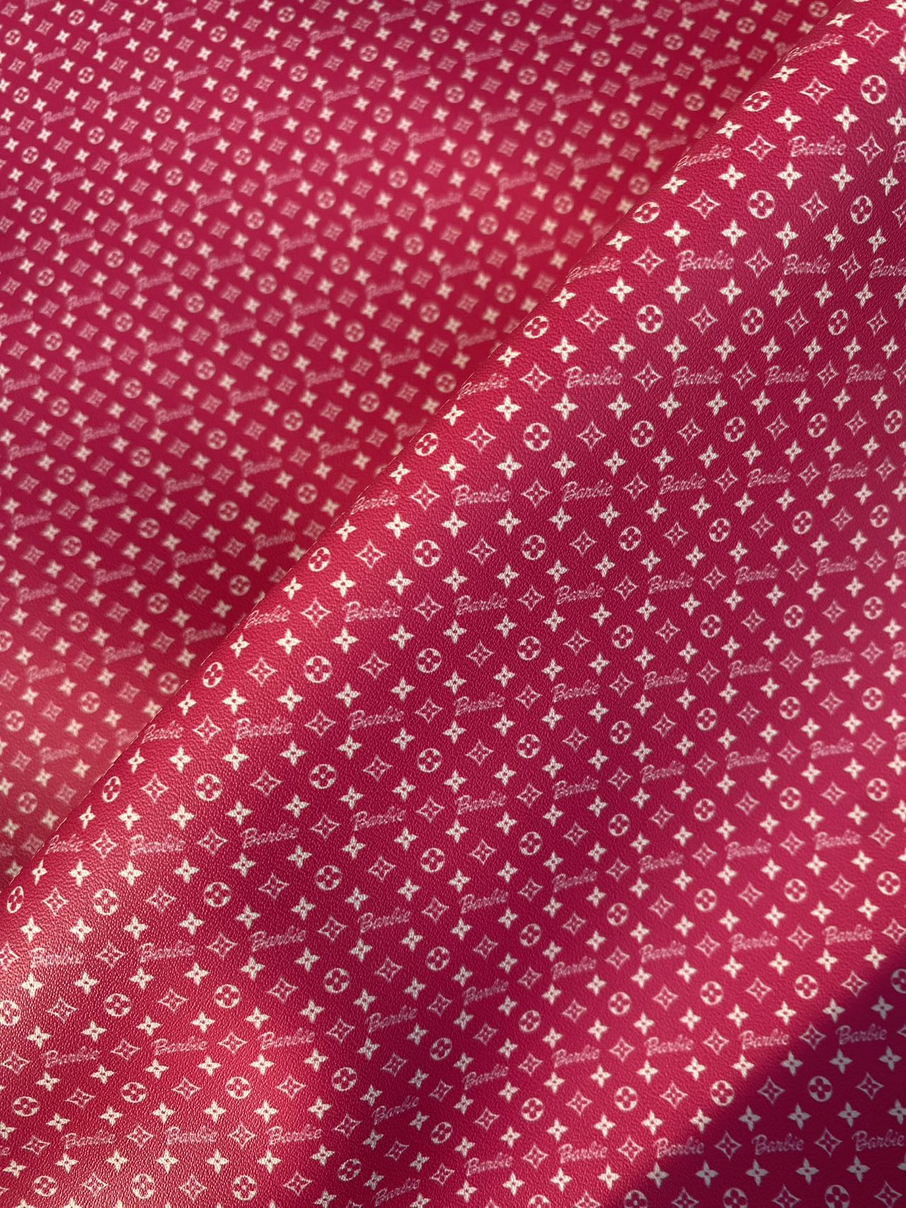 Pink Barbie LV Doll Clothing Custom Leather Mini Size