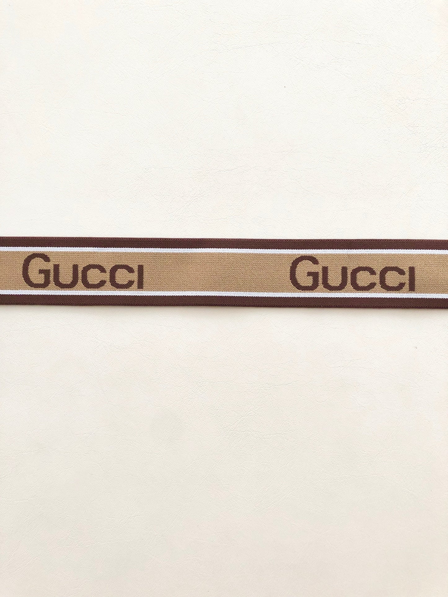 Brown Burgundy Gucci Elastic Band Straps