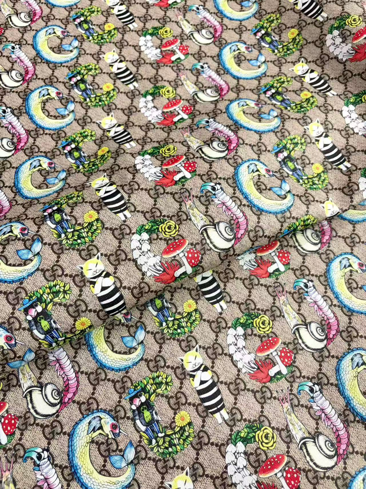 New Gucci Leather Sheet Designer Fabric for Upholstery Sneaker Custom