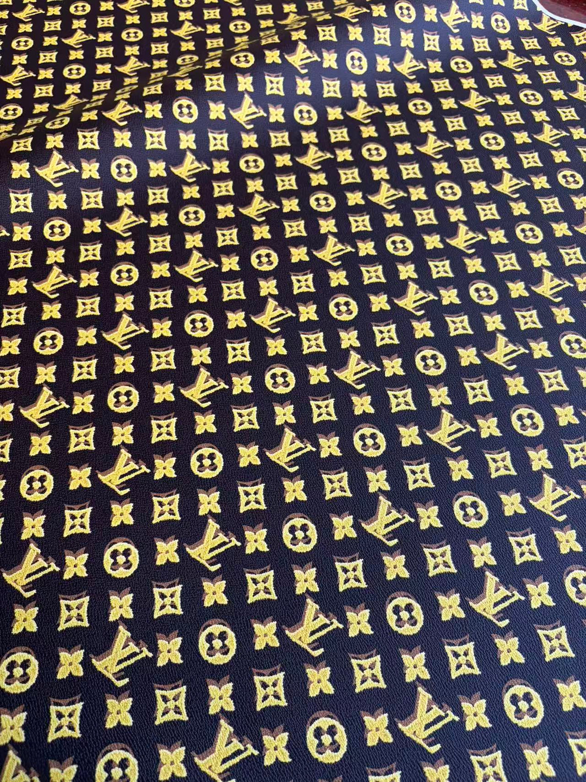 New Yellow Louis Vuitton Designer Leather Sheet for DIY Custom bag Repair
