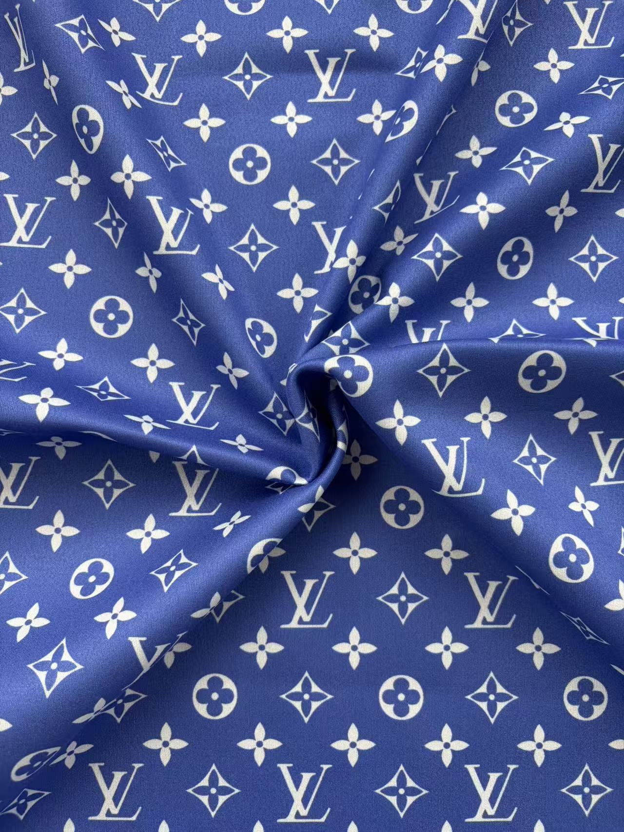 Blue LV Suede Stretchy Fabric for Car Headliner Upholstery DIY Sewing