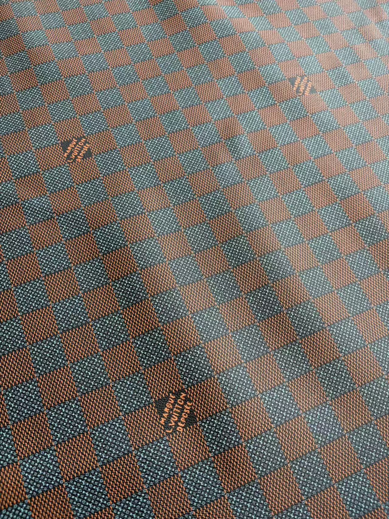 New Louis Vuitton Damier Check DIY Leather Sheet for Crafts Hobby