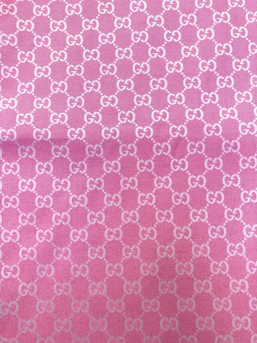 Barbie Pink GG Gucci Fabric for Custom DIY Handmade - mingfabricstore