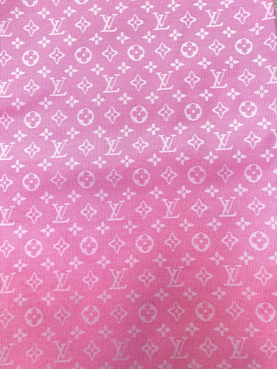 Barbie Pink LV Inspired Fabric for Handmade DIY Projects - mingfabricstore