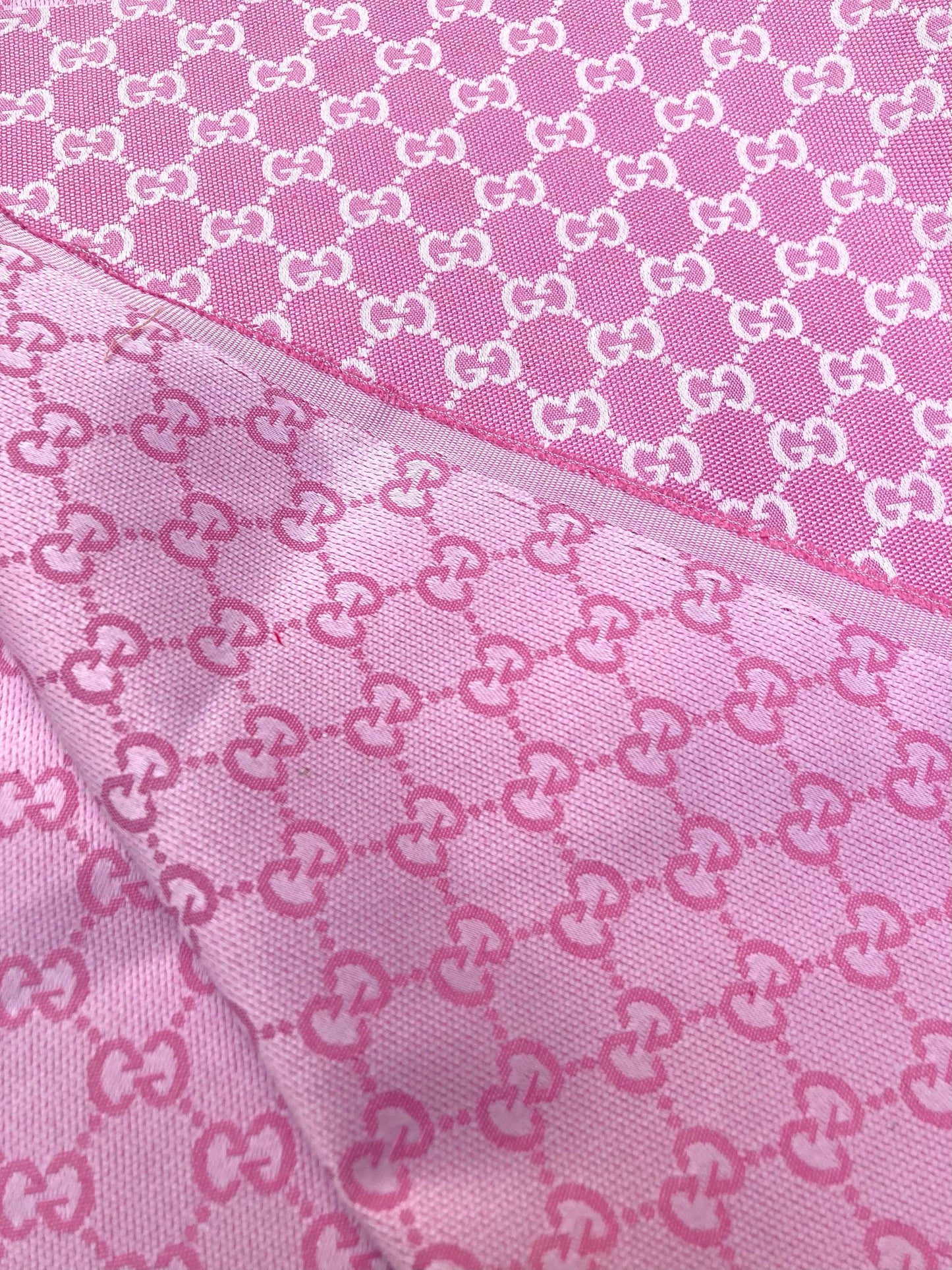 Barbie Pink GG Gucci Fabric for Custom DIY Handmade