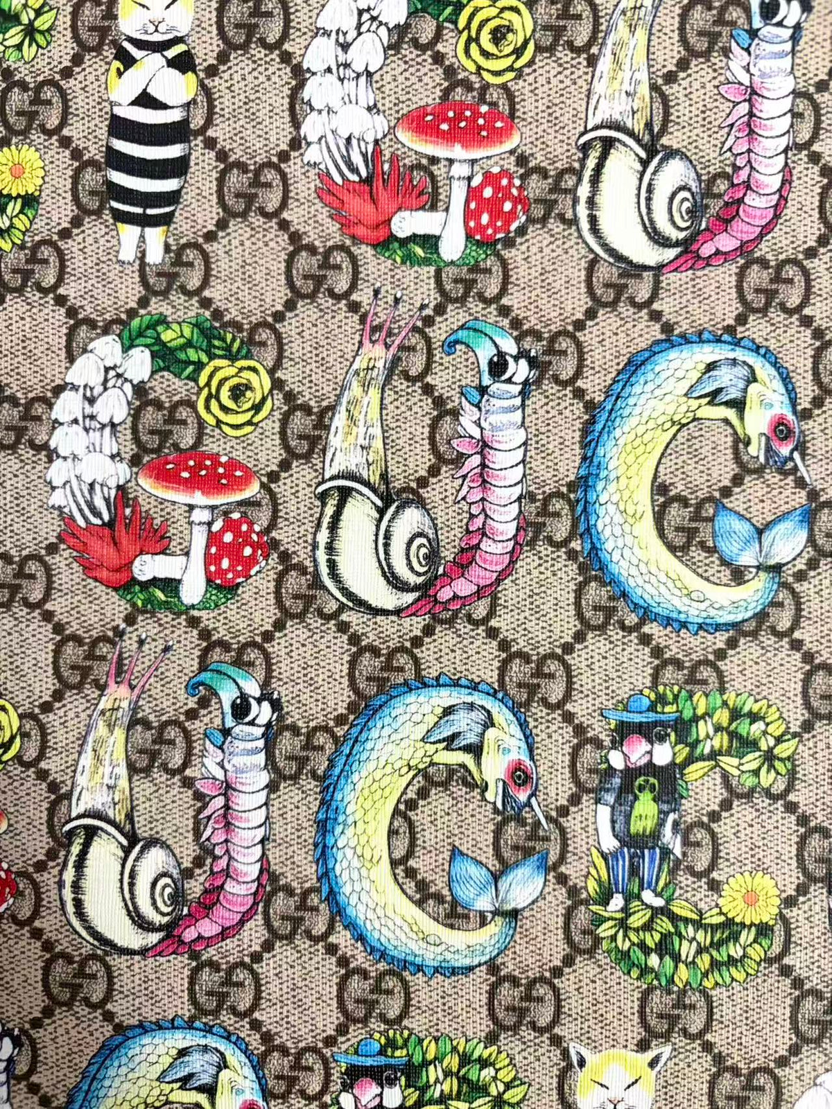 New Gucci Leather Sheet Designer Fabric for Upholstery Sneaker Custom