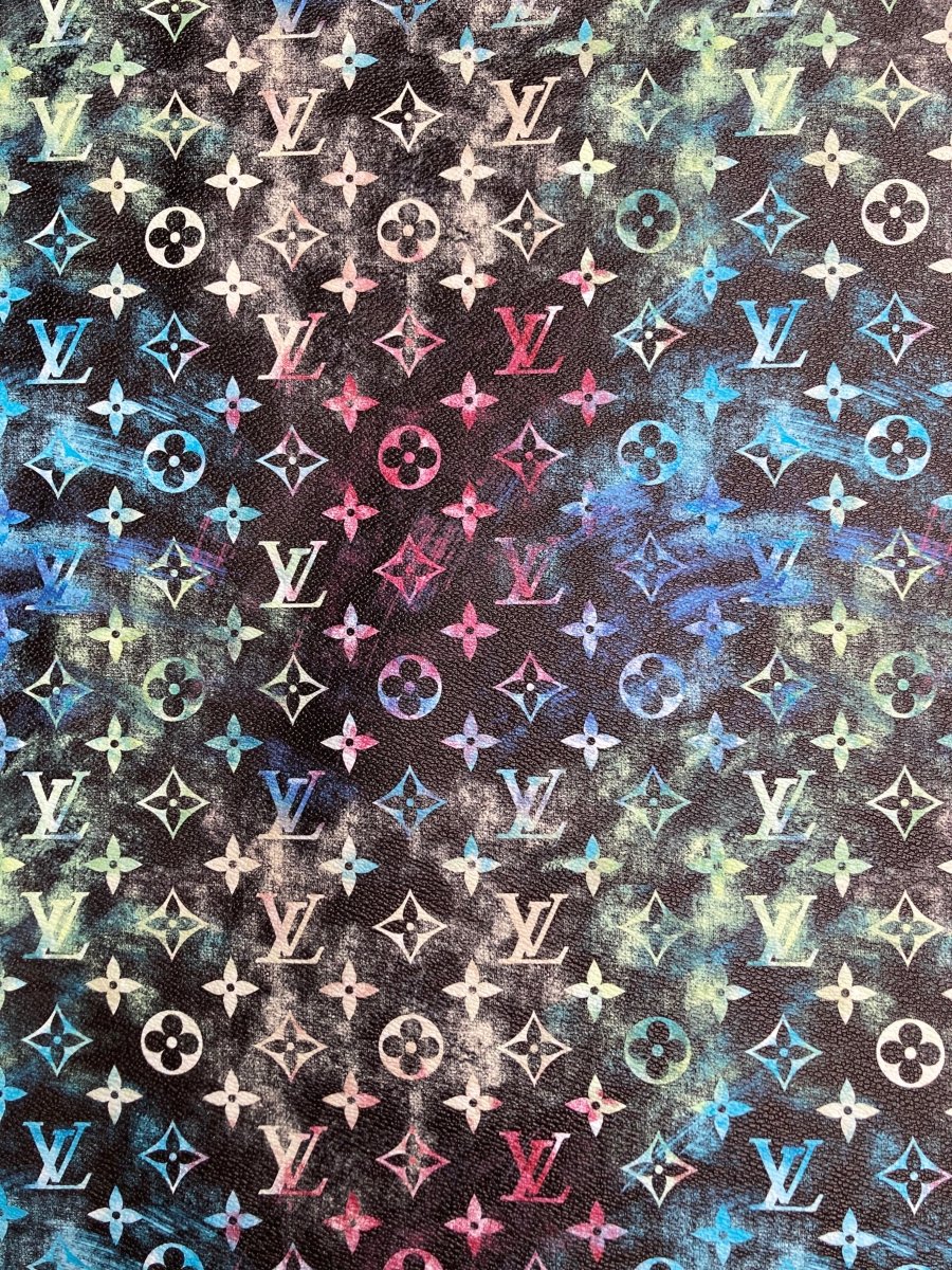 Beautiful Colorful LV Crafts Vinyl for Custom Sneaker Upholstery - mingfabricstore