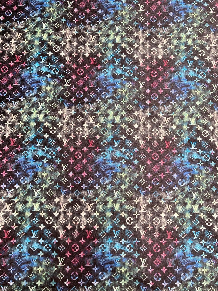 Beautiful Colorful LV Crafts Vinyl for Custom Sneaker Upholstery - mingfabricstore