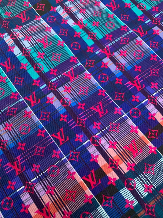 Beautiful Damier LV Cotton Clothing Fabric for Custom Sewing Apparel - mingfabricstore