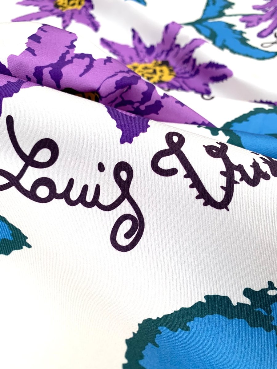 Beautiful Flower Louis V Cotton Fabric for Clothing Sewing DIY Custom - mingfabricstore