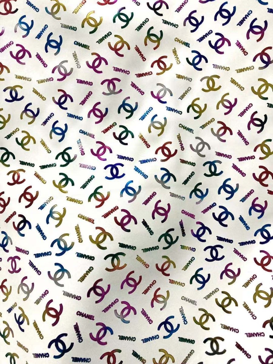 Beautiful White Colorful Embossed C Leather for Handcraft - mingfabricstore