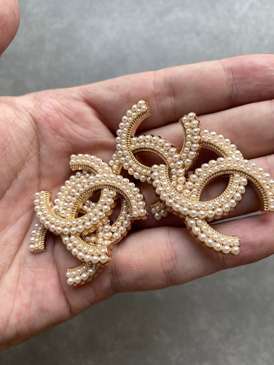 Best Quality Diamond Chanel Badge Accessory for Handmade DIY Custom Crocs - mingfabricstore