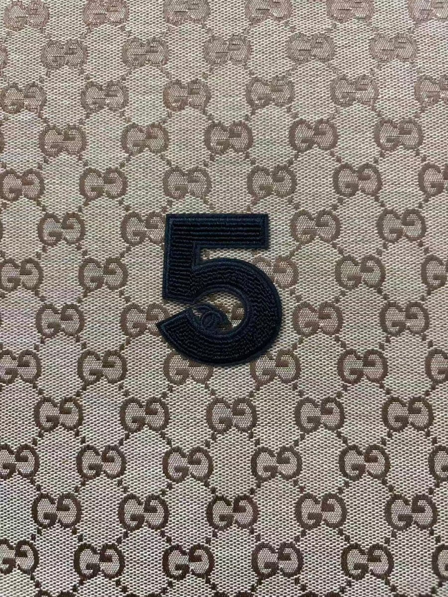 Black Chanel No.5 Iron on Patches for DIY Crafts Projects - mingfabricstore