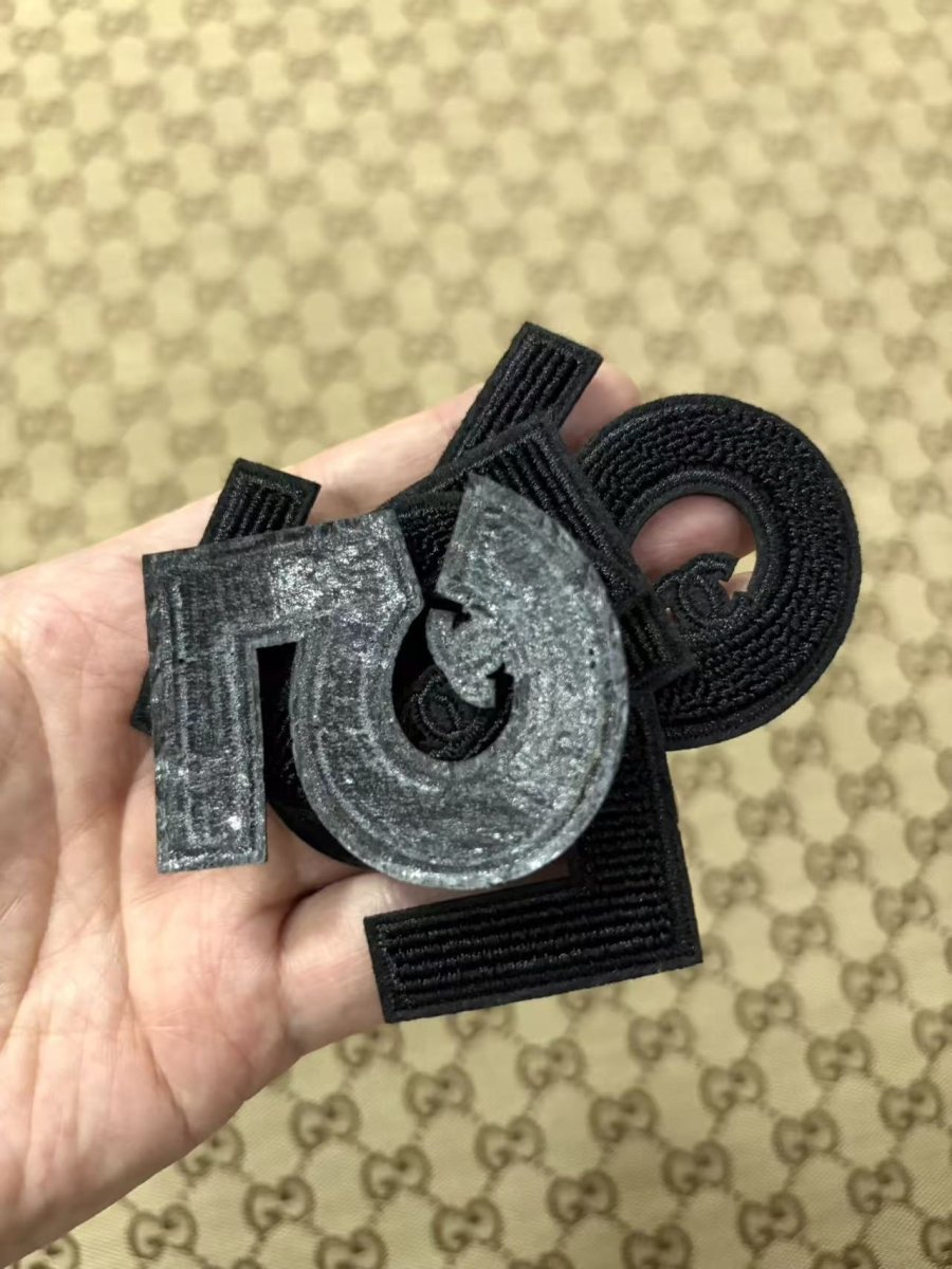 Black Chanel No.5 Iron on Patches for DIY Crafts Projects - mingfabricstore
