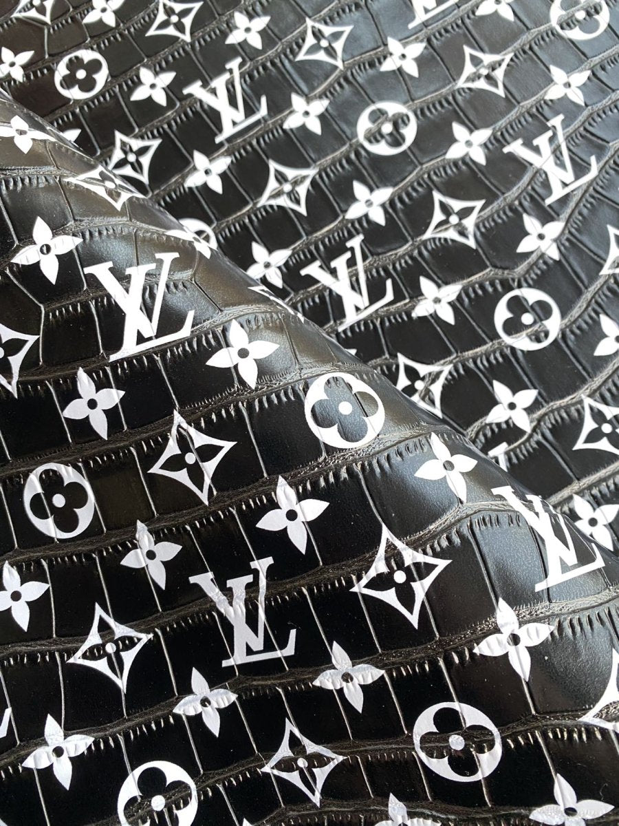 Black Crocodile Alligator Louis Vuitton LV for Custom Bag Repair - mingfabricstore
