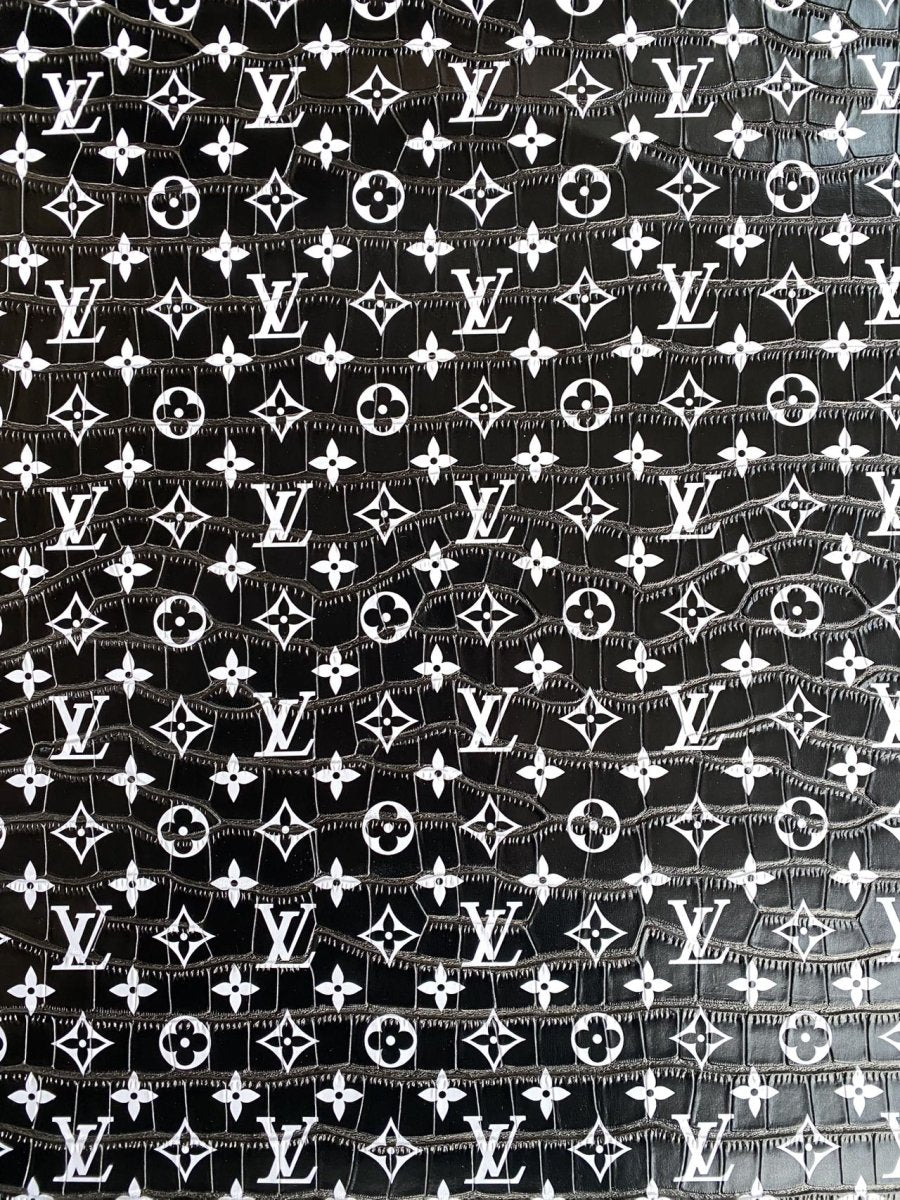Black Crocodile Alligator Louis Vuitton LV for Custom Bag Repair - mingfabricstore