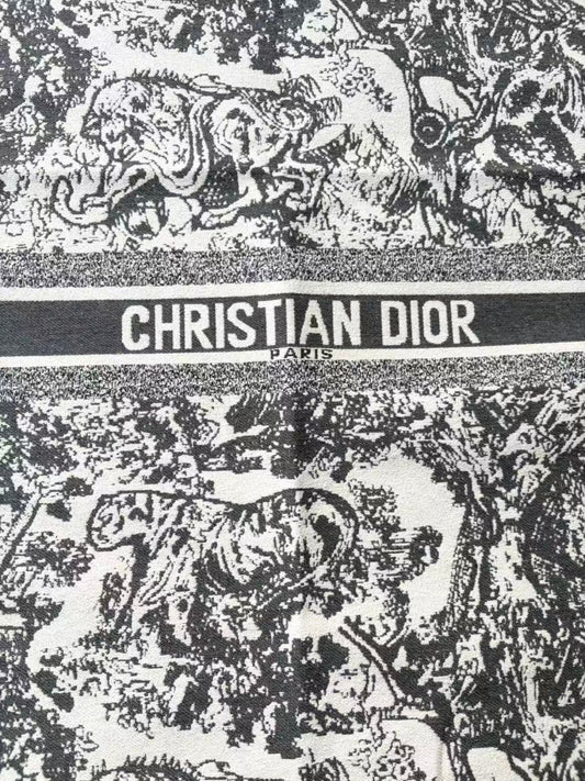 Black Dior Tote Bag Cushion Upholstery Fabric for DIY Crafts Upholstery - mingfabricstore