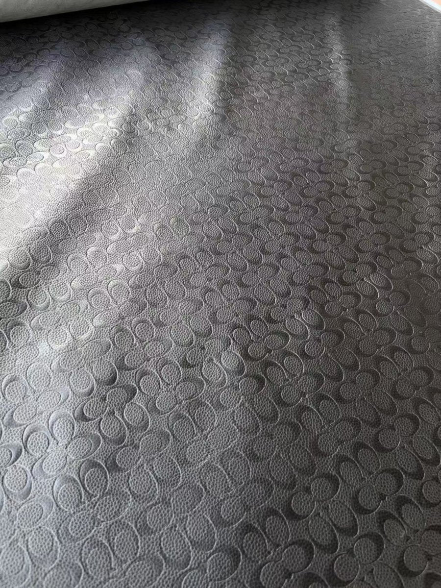 Black Embossed Soft Coach Vinyl for DIY Upholstery - mingfabricstore