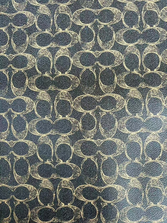 Black Gold Coach Leather Sheet Fabric for DIY Crafts Hobbylobby - mingfabricstore