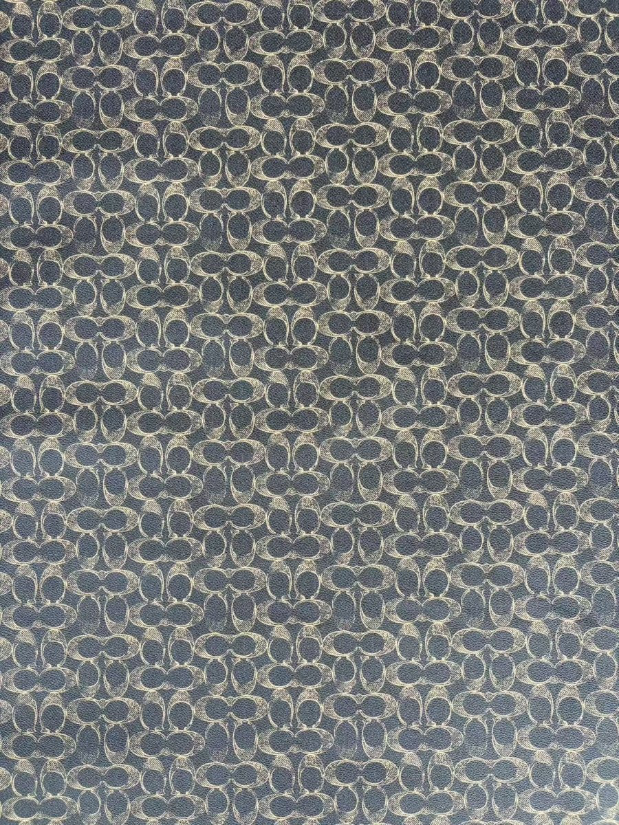 Black Gold Coach Leather Sheet Fabric for DIY Crafts Hobbylobby - mingfabricstore