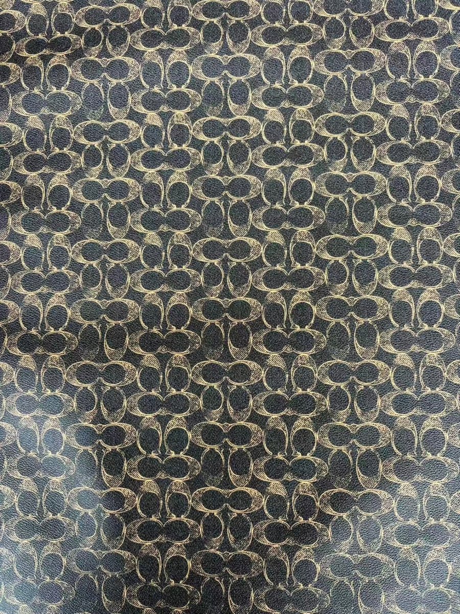 Black Gold Coach Leather Sheet Fabric for DIY Crafts Hobbylobby - mingfabricstore
