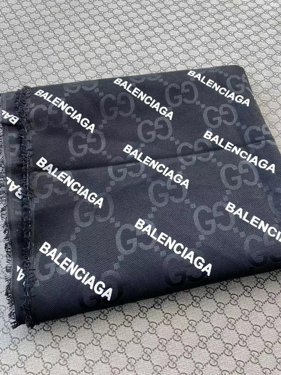Black Gucci Balenciaga Jacquard Truck Upholstery Fabric - mingfabricstore