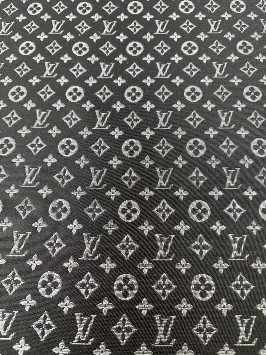 Black Louis Vuitton Sewing Fabric Tailoring Projects - mingfabricstore