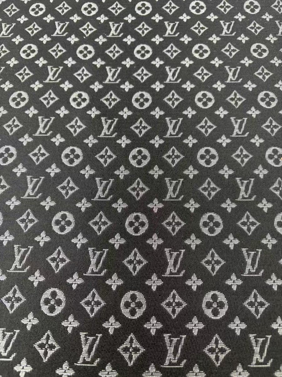 Black Louis Vuitton Sewing Fabric Tailoring Projects - mingfabricstore