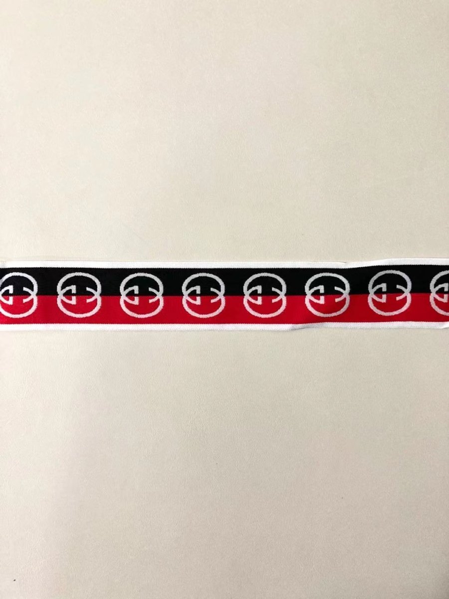 Black Red GG Gucci Elastic Straps - mingfabricstore