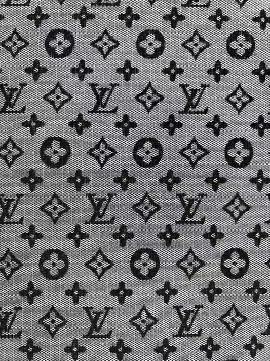 Black White LV Jacquard Fabric for Upholstery Sewing Projects - mingfabricstore