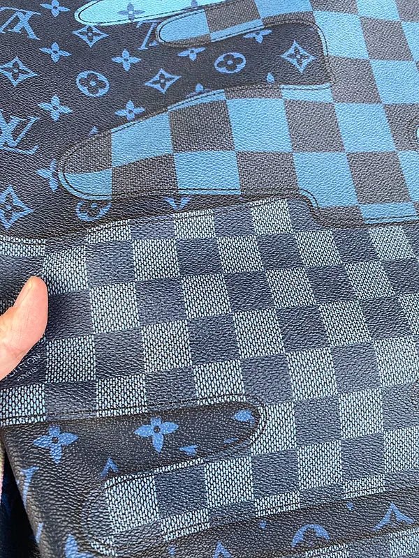 Blue Louis Vuitton Bag Leather for Custom DIY Projects - mingfabricstore