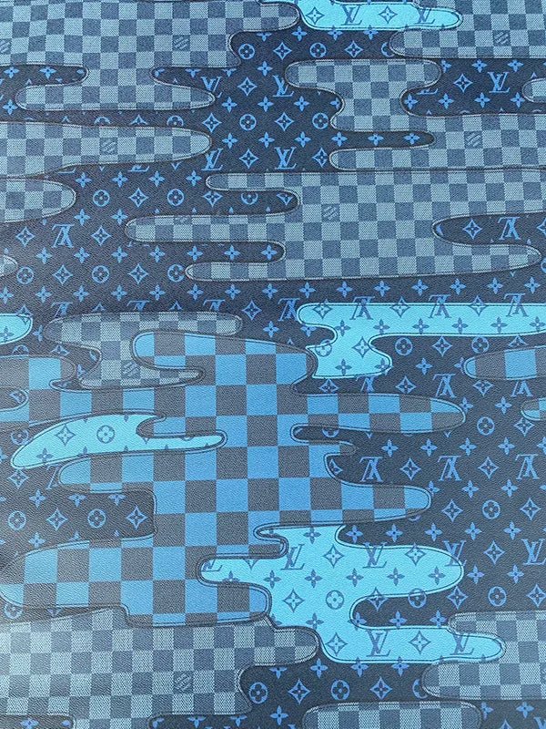 Blue Louis Vuitton Bag Leather for Custom DIY Projects - mingfabricstore