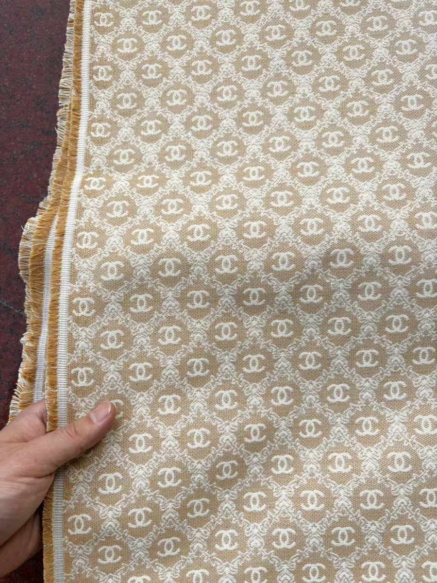 Brown Chanel Sewing Fabric Sold by Yard for DIY Crafts Bespoke - mingfabricstore