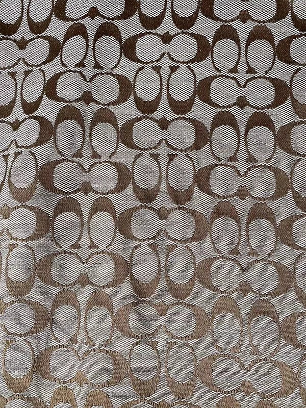 Brown Coach Jacquard Sewing Fabric - mingfabricstore