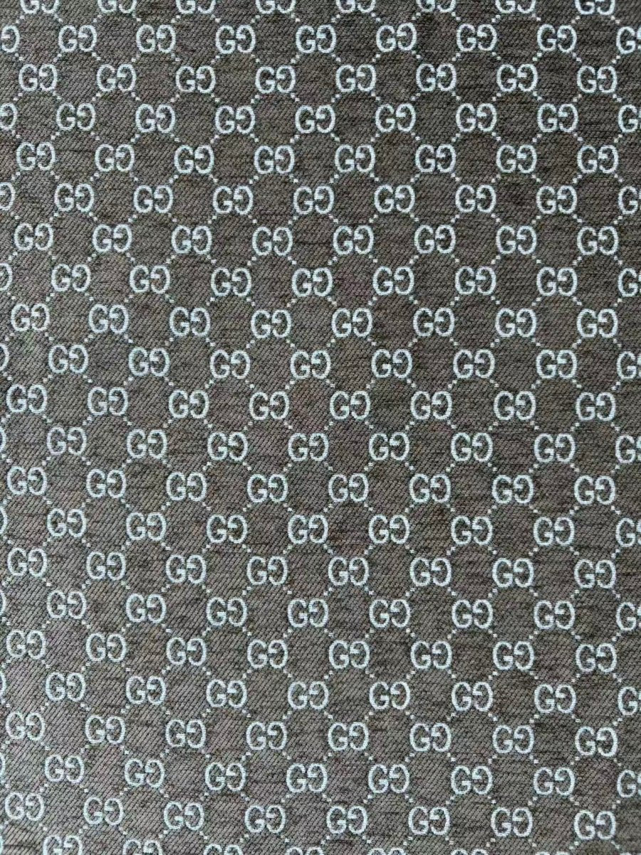 Brown Gucci Chenille Sofa Upholstery Fabric for Beach Bag Furniture Custom - mingfabricstore