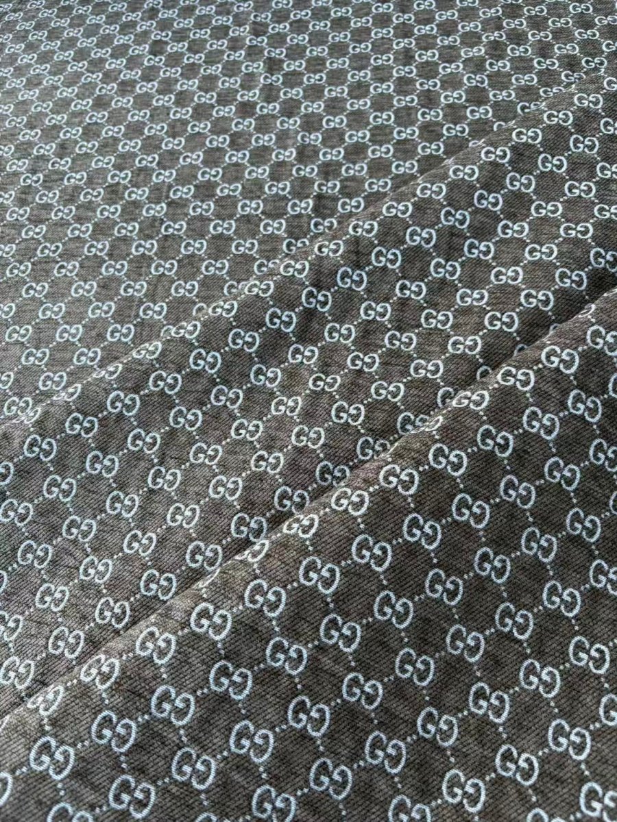 Brown Gucci Chenille Sofa Upholstery Fabric for Beach Bag Furniture Custom - mingfabricstore