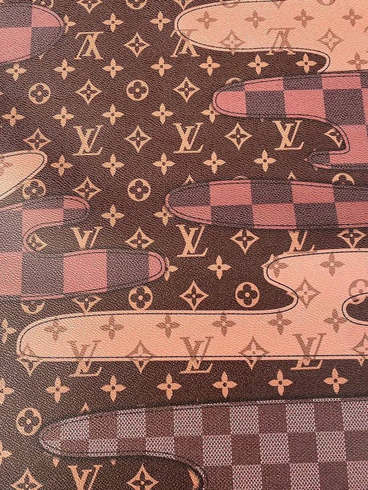 Brown Louis Vuitton Bag Leather for Custom DIY Projects - mingfabricstore