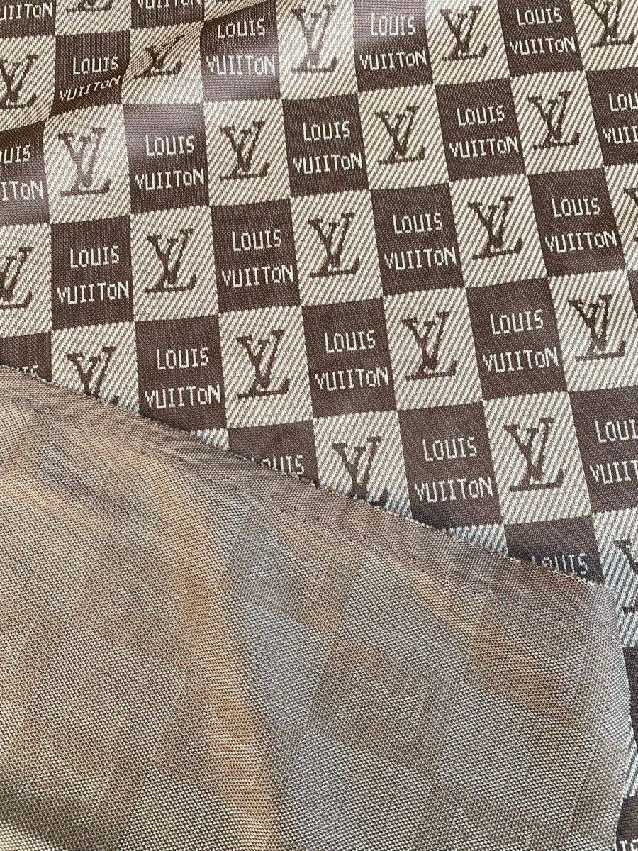 Brown Louis Vuitton Knitted Stretchy Fabric for Clothing Bespoke - mingfabricstore