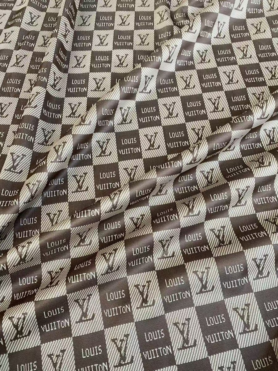 Brown Louis Vuitton Knitted Stretchy Fabric for Clothing Bespoke - mingfabricstore