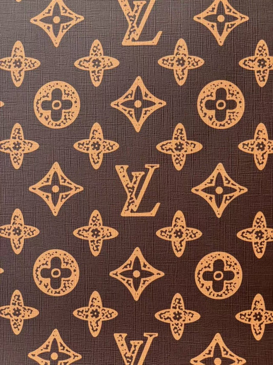 Brown Louis Vuitton Monogram Leather Sheet for Bag Repaid Crafts - mingfabricstore