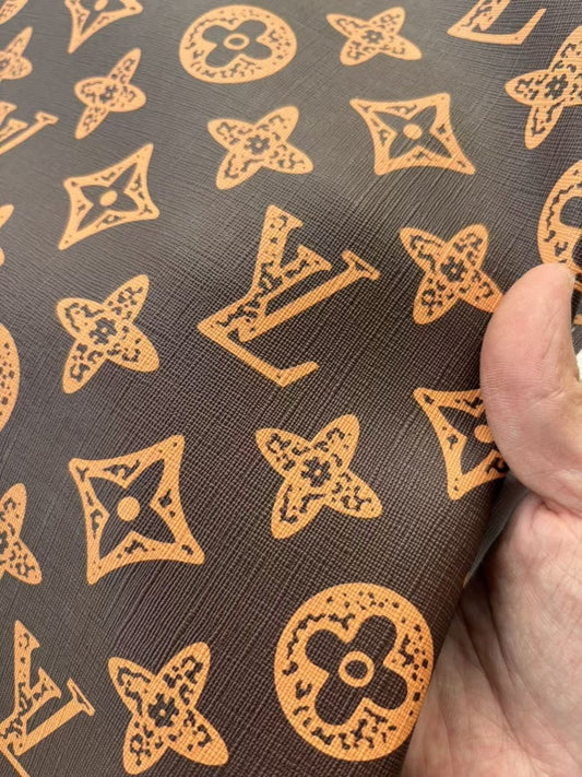 Brown Louis Vuitton Monogram Leather Sheet for Bag Repaid Crafts - mingfabricstore